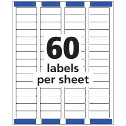 Avery Matte Frosted Clear Return Address Labels Inkjet 2 3 X 1 3 4 600 Labels 18695 Avery Com