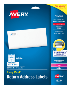Avery 5160 Easy Peel Address Labels 1