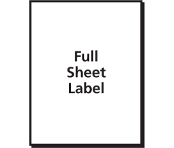 Avery Shipping Labels Permanent Adhesive Clear 8 1 2 X 11 10 Labels 18665