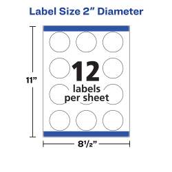 Avery® Round Labels, 2