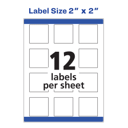 Avery 2x2 Label Template