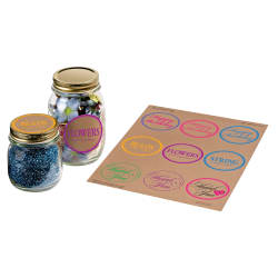 Avery Round Labels Print To The Edge Permanent Adhesive Kraft Brown 2 1 2 Diameter 90 Labels 22818