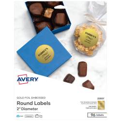 Avery CD Labels Permanent Adhesive 40 Face Labels and 80 ...