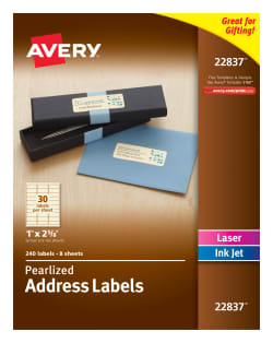 Avery Oval Labels Permanent Adhesive 2 X 3 1 3 80 Labels