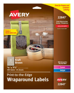 Avery Wraparound Labels Permanent Adhesive 5/8