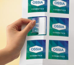 Avery Easy Peel Labels Print To The Edge Permanent Adhesive Glossy Clear Square 2 X 2 120 Labels 22853