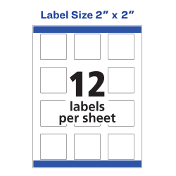 alpha-grp.co.jp 120 Glossy Crystal Clear Labels 22853 2 x 2 ...