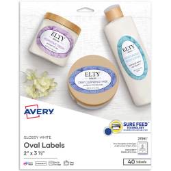 Avery® Oval Labels, 2