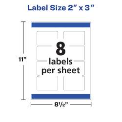 Avery® Glossy Clear Labels, 2