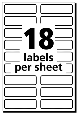 Avery No Iron Fabric Labels Washer Dryer Safe Handwrite Only 1 2 X 1 3 4 54 Labels 40720
