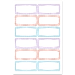 Avery® No-Iron Fabric Name Labels, Soft Pastels Preprinted Designs,  Handwrite Only, 3/4 x 1-3/4, 24 Preprinted Labels (40775)
