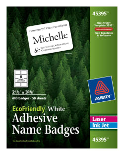 Avery Name Badge Labels 100 Badges 5147 Avery Com