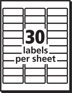 Avery Easy Peel Address Labels Sure Feed Technology Permanent Adhesive 1 X 2 5 8 300 Labels 18160