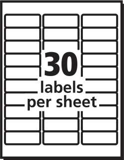 Avery Repositionable Address Labels Repositionable Adhesive 1 X 2 5 8 3 000 Labels 55160