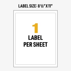 Avery® UltraDuty® GHS Chemical Labels for Laser Printers, Waterproof, UV  Resistant, 8-1/2