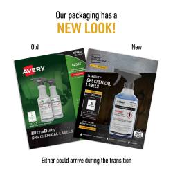 Avery® UltraDuty® GHS Chemical Labels for Laser Printers, Permanent  Adhesive, Waterproof, UV Resistant, 3-1/2
