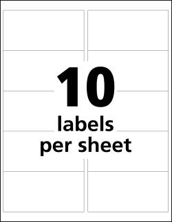 Avery Ultraduty Ghs Chemical Labels Permanent Adhesive Waterproof Uv Resistant 2 X 4 500 Labels 60505