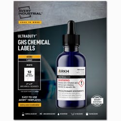 Avery UltraDuty GHS Chemical Labels for Laser Printers ...
