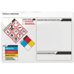 Avery® GHS Secondary Container Labels, Preprinted, Handwrite Only, 3.5