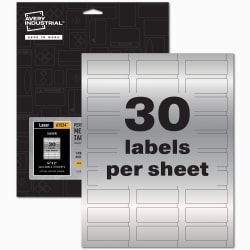 Avery® PermaTrack™ Metallic Asset Tag Labels, 3/4