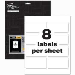 Avery® PermaTrack™ White Asset Tag Labels, 3-3/4