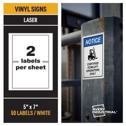 Printable Vinyl Signs, Self-Adhesive, Outdoor, UV-Resistant ...