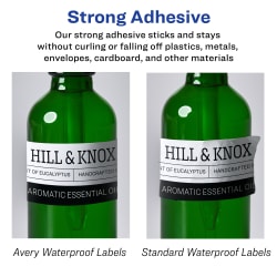 Printable Waterproof Labels 80ct 2 X 3 3 4 Rectangles White Durable Film 64504 Avery Com