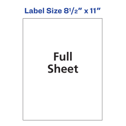 Printable Waterproof Labels, 10ct 8-1/2