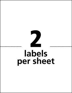Avery Shipping Labels 5-1/2