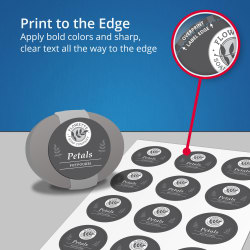 Avery Easy Peel Labels True Print Print To The Edge Glossy Oval 1 1 2 X 2 1 2 180 Labels 22804