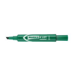 Marks A Lot Permanent Markers Large Desk Style Size Chisel Tip 12 Assorted Markers 24800 Avery Com