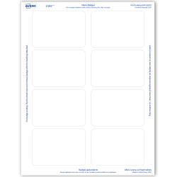 Avery Adhesive Name Badges 2 1 3 X 3 3 8 400 Badges 5395
