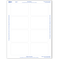 Avery Adhesive Name Badges 2 1 3 X 3 3 8 400 Badges 5395