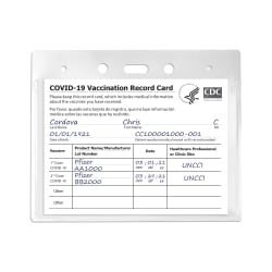 Blank Labels 440726 Avery ID Badge Holders Clear with White ...