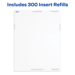 Avery Name Badge Insert Refills 3 X 4 300 Inserts 5392