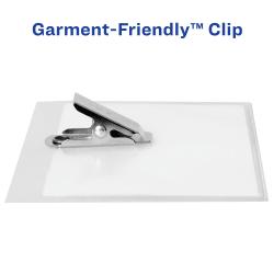 Avery Top Loading Garment Friendly Clip Style Name Badges 3 X 4 50 Badges 74536