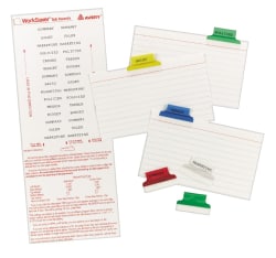 Avery Insertable Tabs Self Adhesive Printable Inserts 1 Assorted Colors 25 Tabs 16219