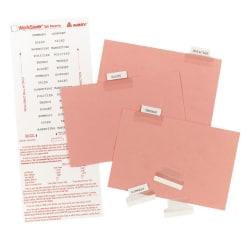 Avery® Insertable Index Tabs with Printable Inserts Clear 072782162306 1 1/2 