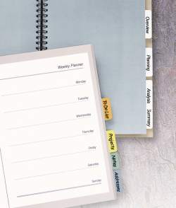Avery Printable Tabs Self Adhesive 1 1 4 Assorted Colors 96 Tabs