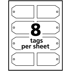 Avery Printable Tags With Strings 96 Tags 22802 Avery Com