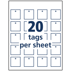 Avery Printable Tags With Strings 200 Tags 22849 Avery Com