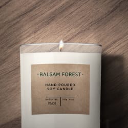 Order Custom Christmas Candle Labels | The Candle Packaging