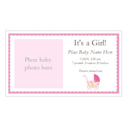 baby shower registry cards template free