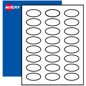 1 X 2 Blank Oval Labels Print To The Edge