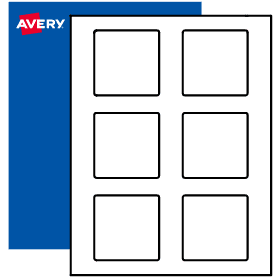 2 3 4 Printable Square Labels By The Sheet In 25 Materials Avery