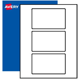 3 X 5 Blank Rectangle Labels Print To The Edge Avery