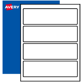 2 1 4 X 7 3 4 Blank Rectangle Labels Print To The Edge Avery