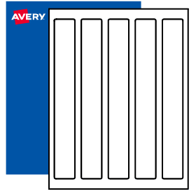 9 3 4 X 1 1 4 Blank Rectangle Labels Print To The Edge Avery