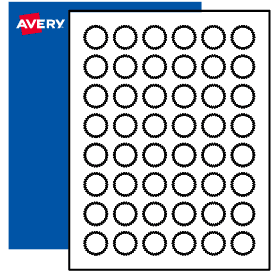 1 Blank Starburst Labels Print To The Edge