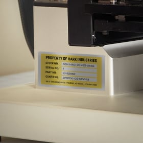 ZbZcYmt Asset Tags - Customized Pre-Printed Non-Repeating Barcode Labels  (Roll of 520)